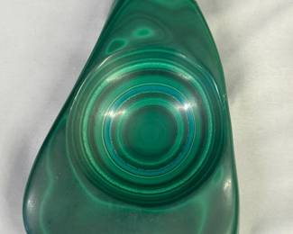 Polished Malachite Ashtray