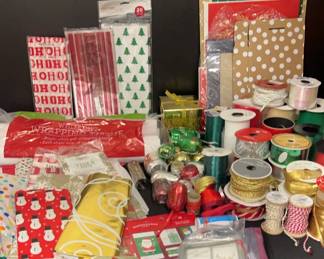 Christmas Boxes, Wrapping Tissue, Gift Labels Ribbon