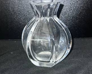 Small Edenfors Hexagonal Vase with Signature Etched on Bottom