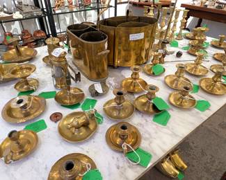 Wide variety of candlestick holders