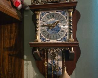 Vintage Zaanse Wall Clock, Hermle Movement