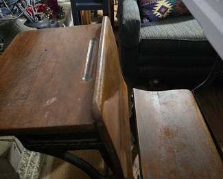 19th Century Vintage Silent Giant Children's School Desk