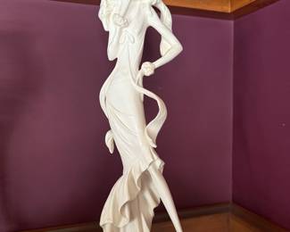 Vintage Aldo Santini Italian Sculpture of Art Deco Woman