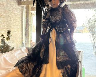 Porcelain Doll in Victorian dress