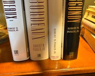 Collection of Vintner books signed by the Author Robert M. Parker Junior