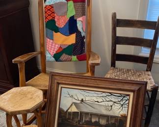 Rocking Chair,Chair, Table, And Picture