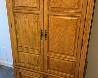 Wood Computer Armoire