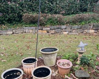 Planters, misc yard