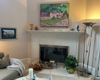 Artwork, floor lamp, Murano art glass, misc decor