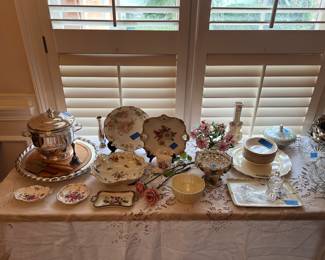 Assorted china, porcelain, glass
