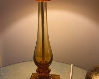 Detail of Italian glass lamp