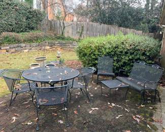 Woodard wrought iron patio furniture