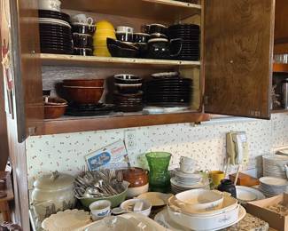 Brown Drip Dishes, Corning