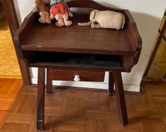 Side Table, Stuffed Flintstones Toys