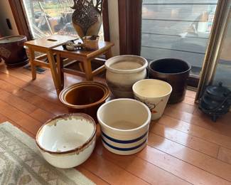 Pots, Planters, Banded Bowl