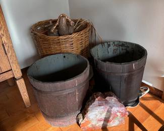Old Wood Buckets