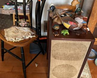 Ducks, Decoys, Speakers, Chair, Linens