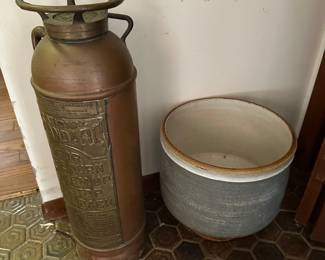Old Fire Extinguisher, Garden Pot