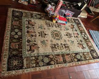 Vintage Ege Axminster Scandinavian Rug