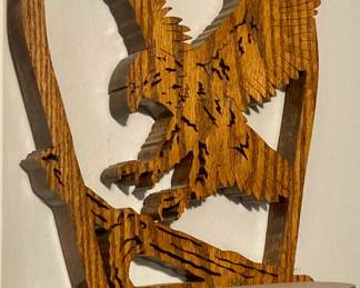 Wooden Eagle Shelf
