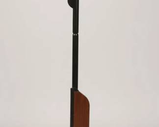 Rustic Rifle Floor Lamp with Faux Leather Shade