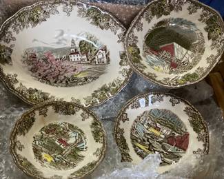 Johnson Brothers "The Friendly Village" Ironstone China Set