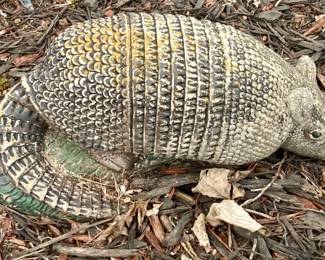 Vintage Armadillo Garden Statue