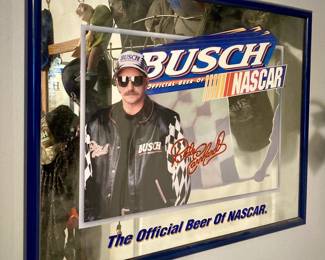 Dale Earnhardt Busch Beer NASCAR Mirror