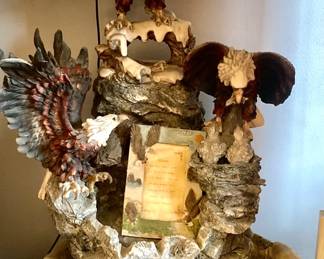 Bald Eagle Sculpture with Poem
