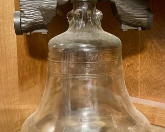 Glass Liberty Bell Replica Bottle