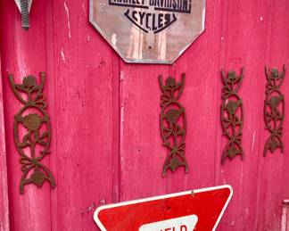 Harley-Davidson Cycles Octagonal Sign and Yield Sign