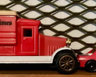The New York Times Delivery Truck and Sports Car Toy