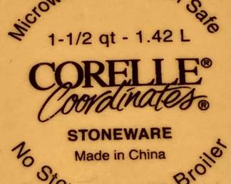 Corelle Coordinates Stoneware Casserole Dish with Fruit Design