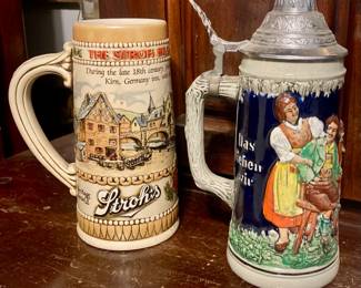Vintage German Beer Steins
