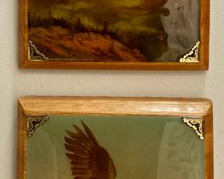Set of Four "American Eagle" Framed Prints