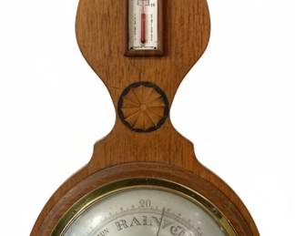 Vintage Barometer and Thermometer Set