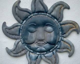 Metal Sun Wall Decor