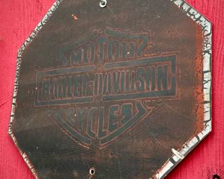 Vintage Harley-Davidson Cycles Octagonal Sign