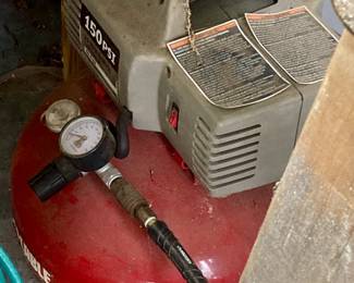 Air Compressor with Retractable Hose Reel