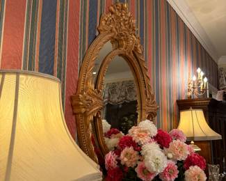 Celedon Lamps Gilt Mirror