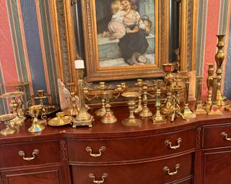 Repro Oil Paintings in amazing frames and American Brass