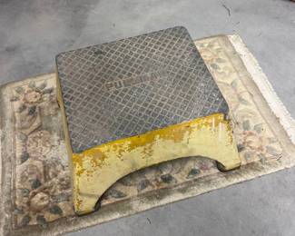 Heavy. Pullman step.  Bring help to move.