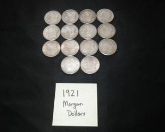 1921 Morgan Dollars