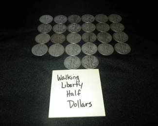 Silver Walking Liberty Half Dollars