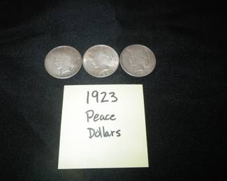 1923 Silver Peace Dollars