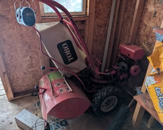 She’s behind house