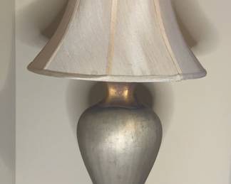 Urn Shaped Lamp With Fabric Shade