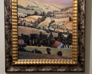 Framed And Signed Print By Kent Lovelace, “La Vigere”