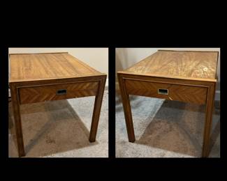 Thomasville Mid Century Style End Table Pair