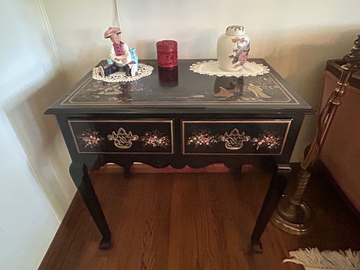 Hand Painted Console Table 2 Drawers
